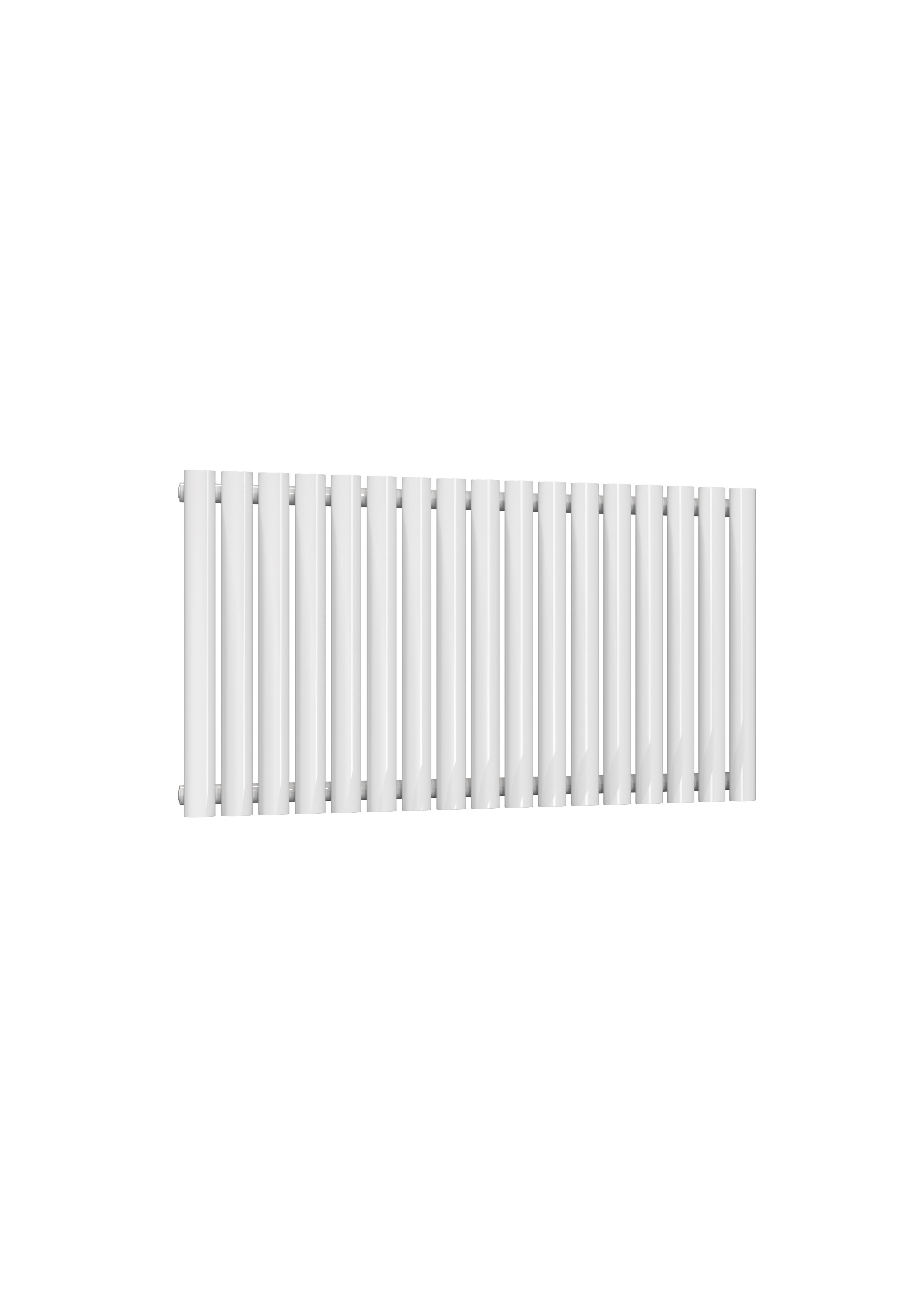 Reina Neval Horizontal Aluminium Designer Radiator, White, 600mm x 994mm Price Comparisons | Compare The Build