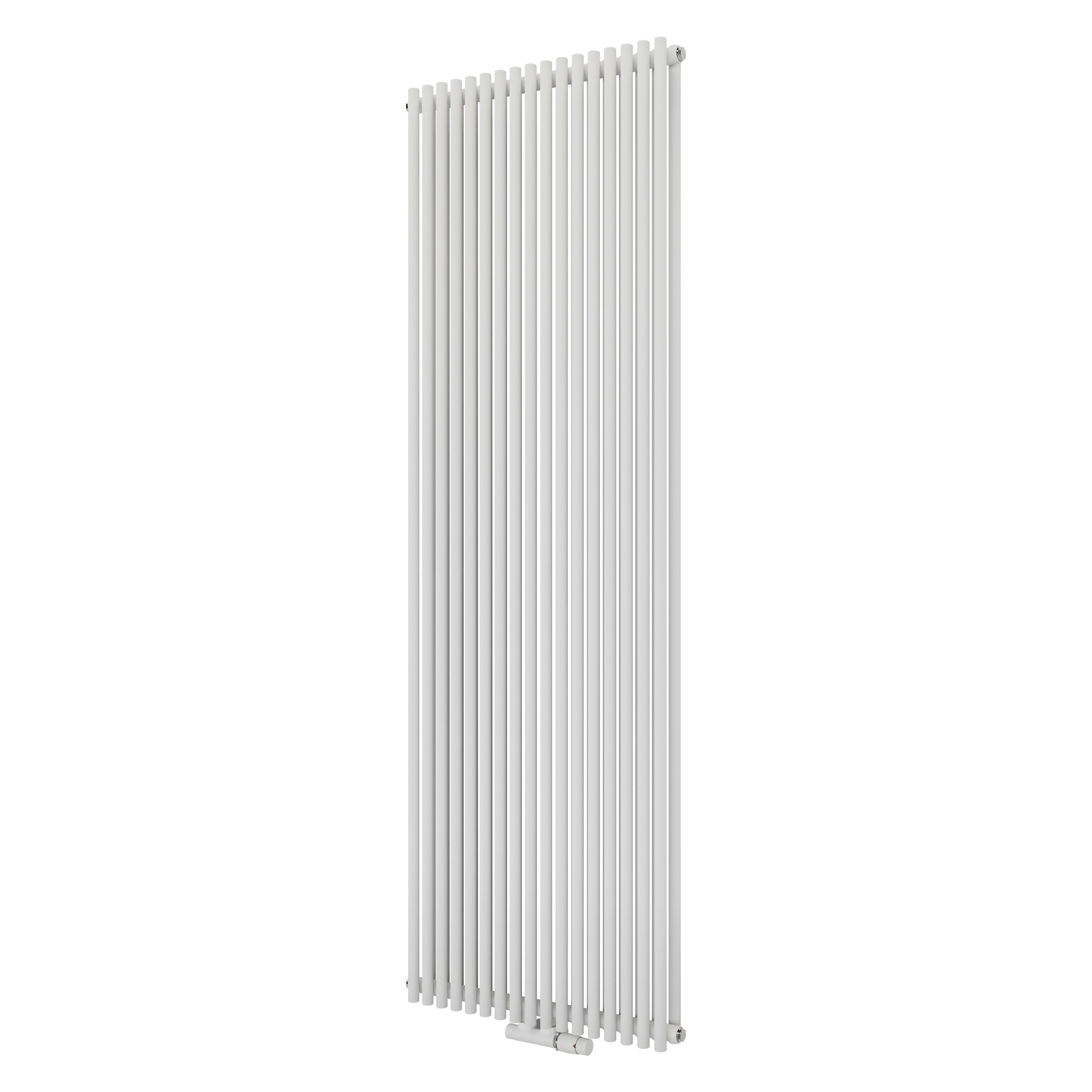 Ximax Gamba Duplex Satin White Vertical Designer Radiator, (W)610mm X (H)1800mm | Compare The Build