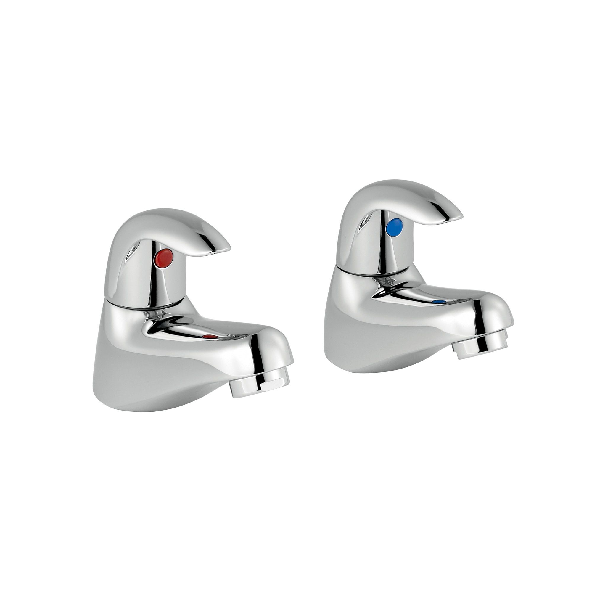 Cooke & Lewis Wave Chrome Finish Hot & Cold Bath Pillar Tap, Pack Of 2 Price Comparisons | Compare The Build