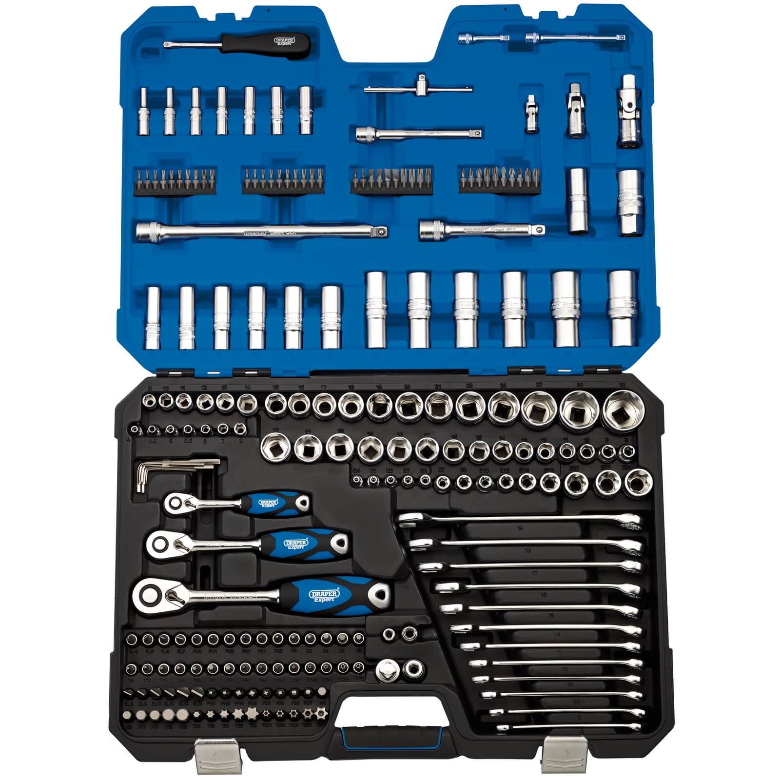 Draper 214 Piece Combination Drive Bit, Socket and Spanner Set Combination Price Comparisons | Compare The Build