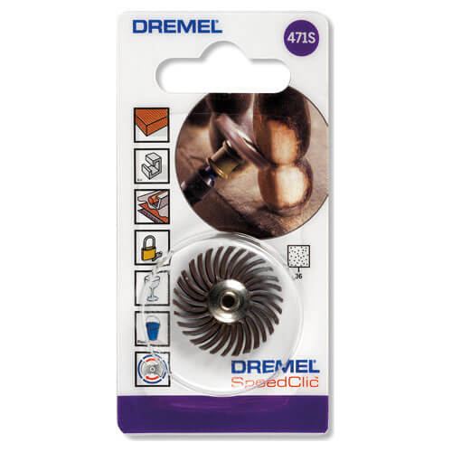 Dremel EZ SpeedClic Detail Abrasive Brush 25mm 36g Pack of 1 | Compare The Build