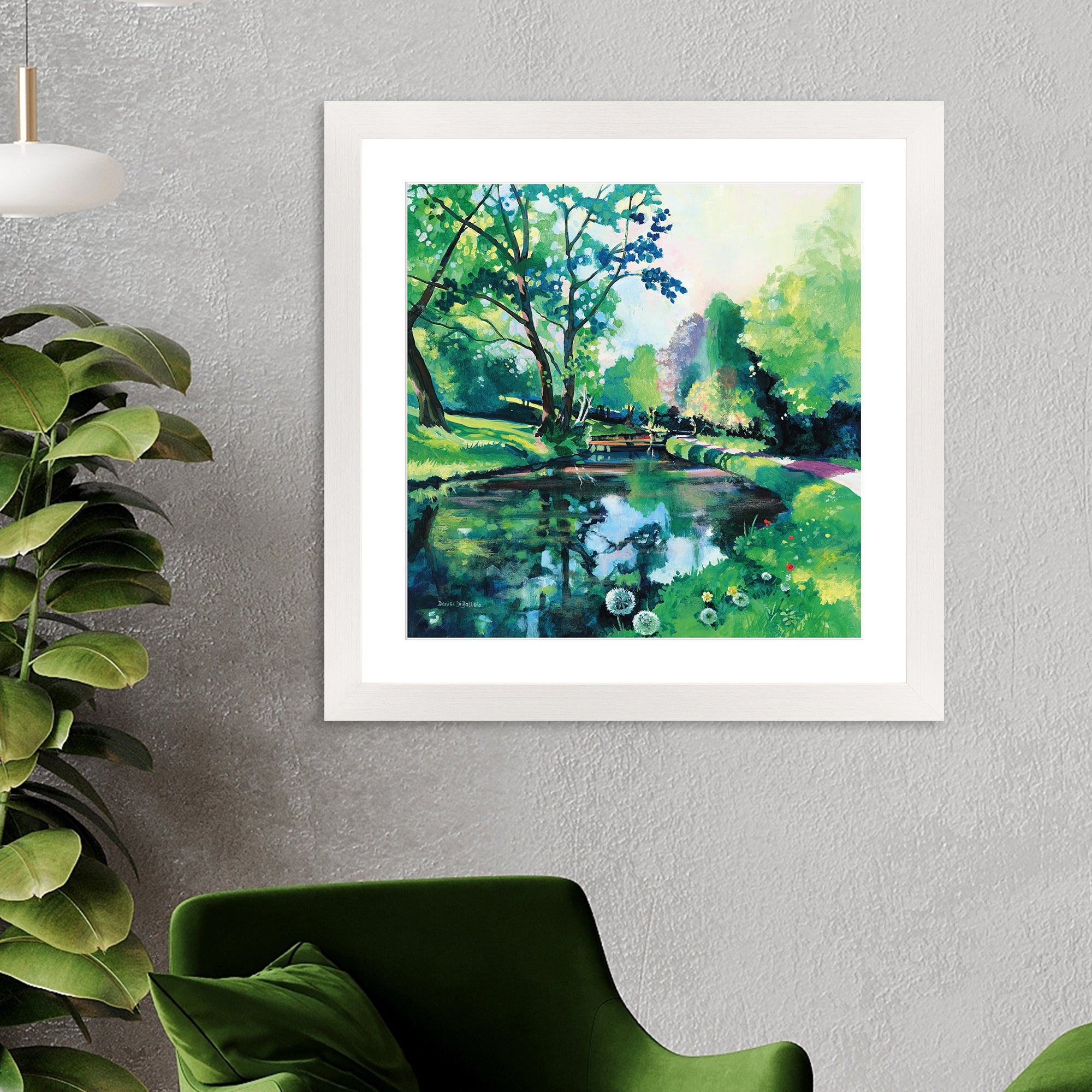 The Art Group Riverbank Reflections Framed Print MultiColoured Price Comparisons | Compare The Build