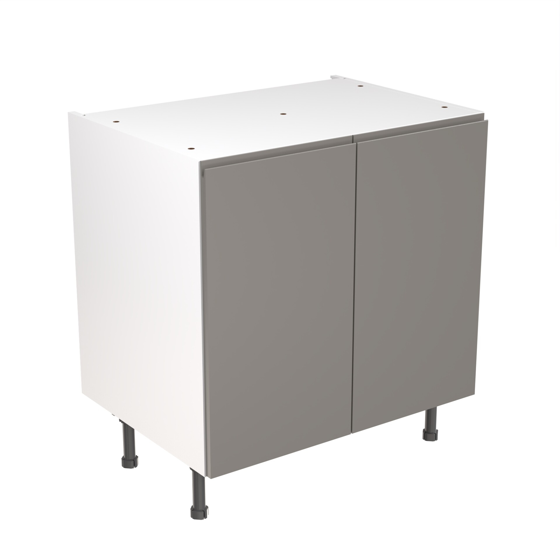 Flatpack Base Unit J-pull Super Gloss Dust Grey 800mm - FKKJ0336 Price Comparisons | Compare The Build