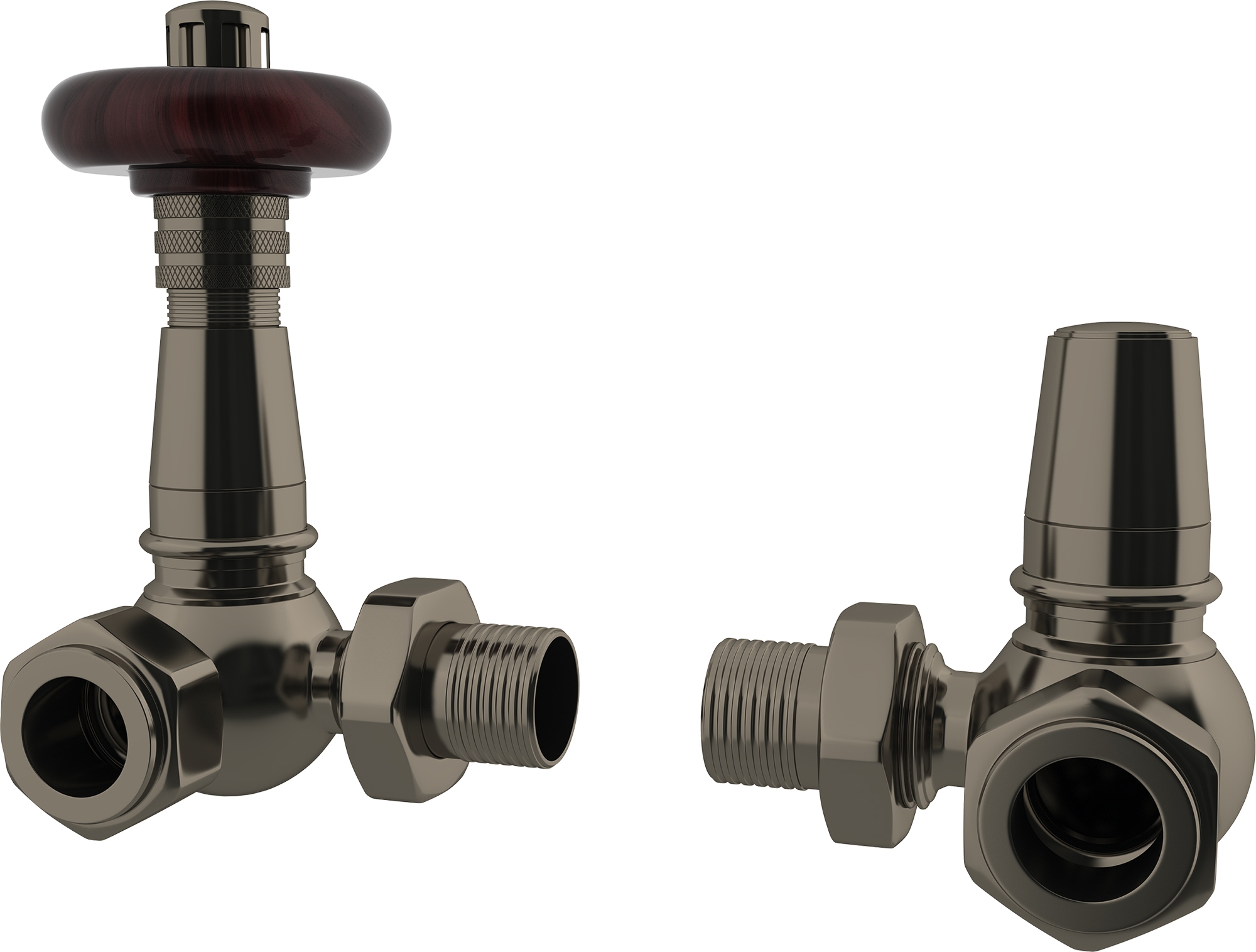 Trade Direct Thermostatic Valves, Heritage, Black Nickel Corner Price Comparisons | Compare The Build