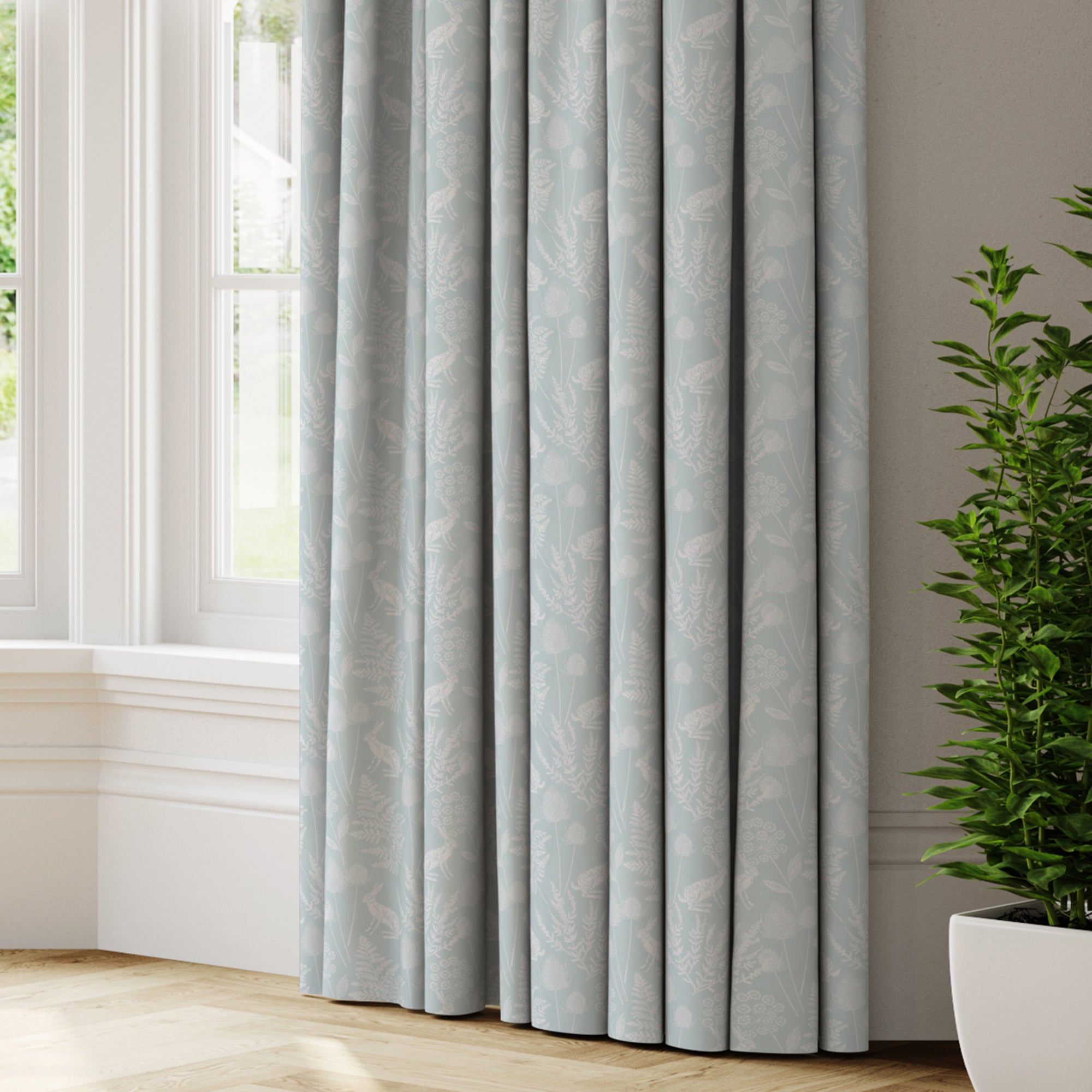 Kielder Made to Measure Curtains Light Blue Price Comparisons | Compare The Build