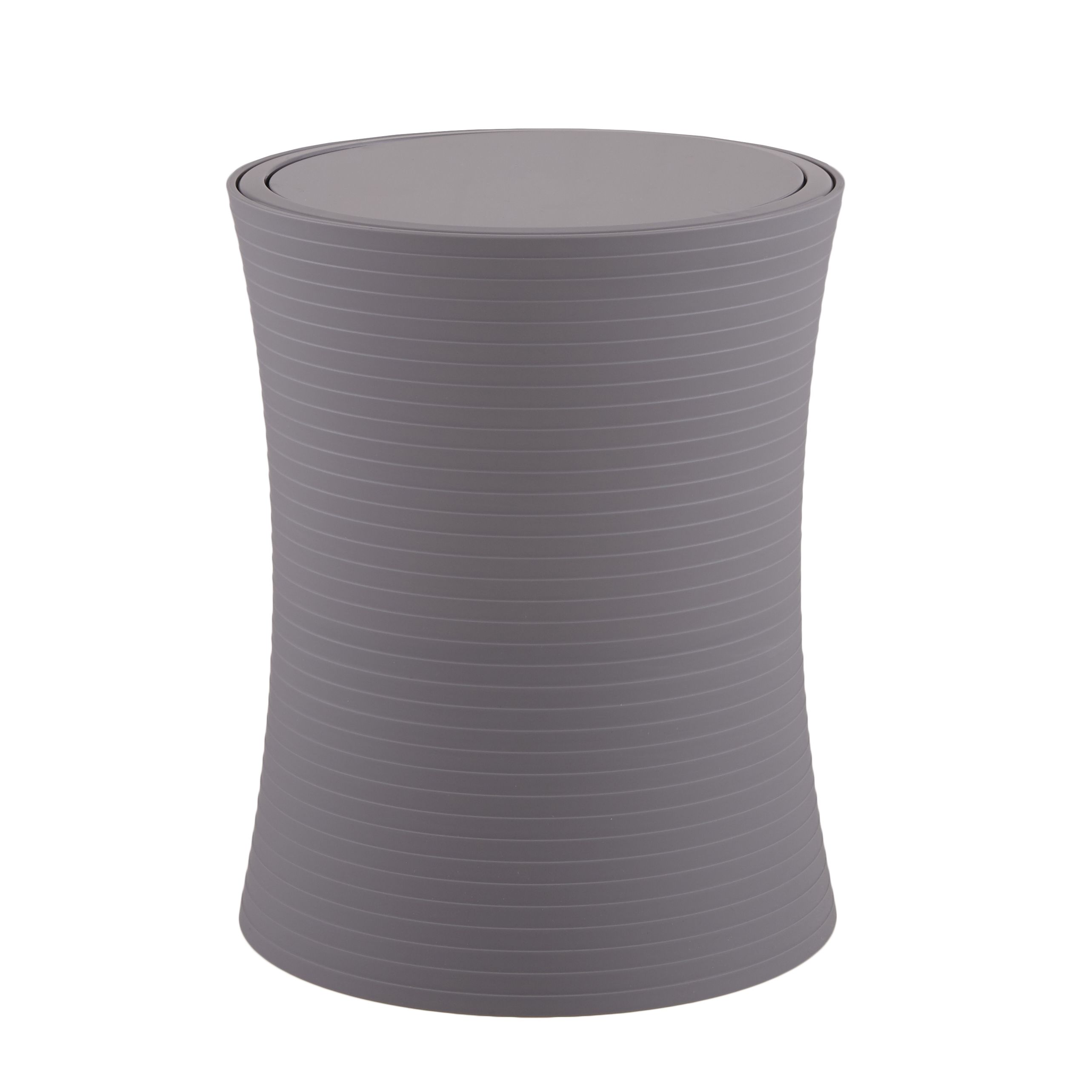 GoodHome Drina Grey Abs Plastic Round Bathroom Swing Top Lid Bin, 3L Price Comparisons | Compare The Build