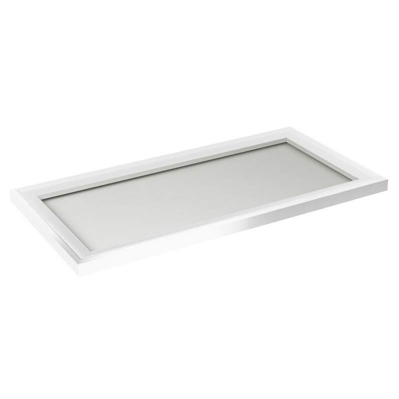 Atlas Clear Tint Fixed Flat Rooflight with White Frame - 1800mm x 900mm Glass Atlas Roof Solutions AFR-DBL-CL-1800900-W Price Comparisons | Compare The Build