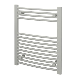 Kudox Curved Towel Radiator - White 600 x 750 mm | Compare The Build