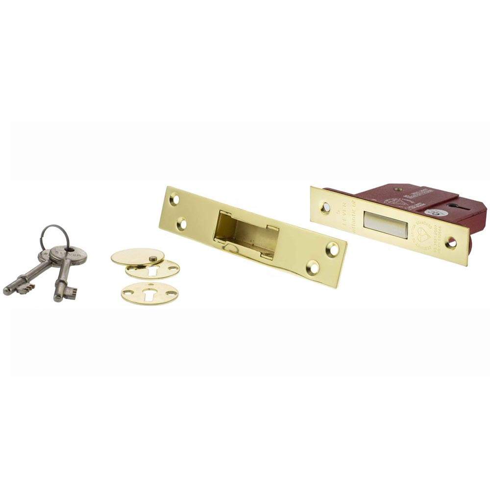 Atlantic 2.5 Inch 5 Lever Key Deadlock(BS) - Polished Brass Atlantic UK ALKDEAD5LK25PB Price Comparisons | Compare The Build