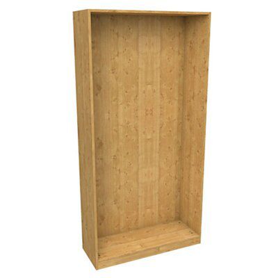 Form Darwin Modular Oak Effect Oak Effect Wardrobe Cabinet (H)2004mm (W)1000mm (D)374mm Price Comparisons | Compare The Build