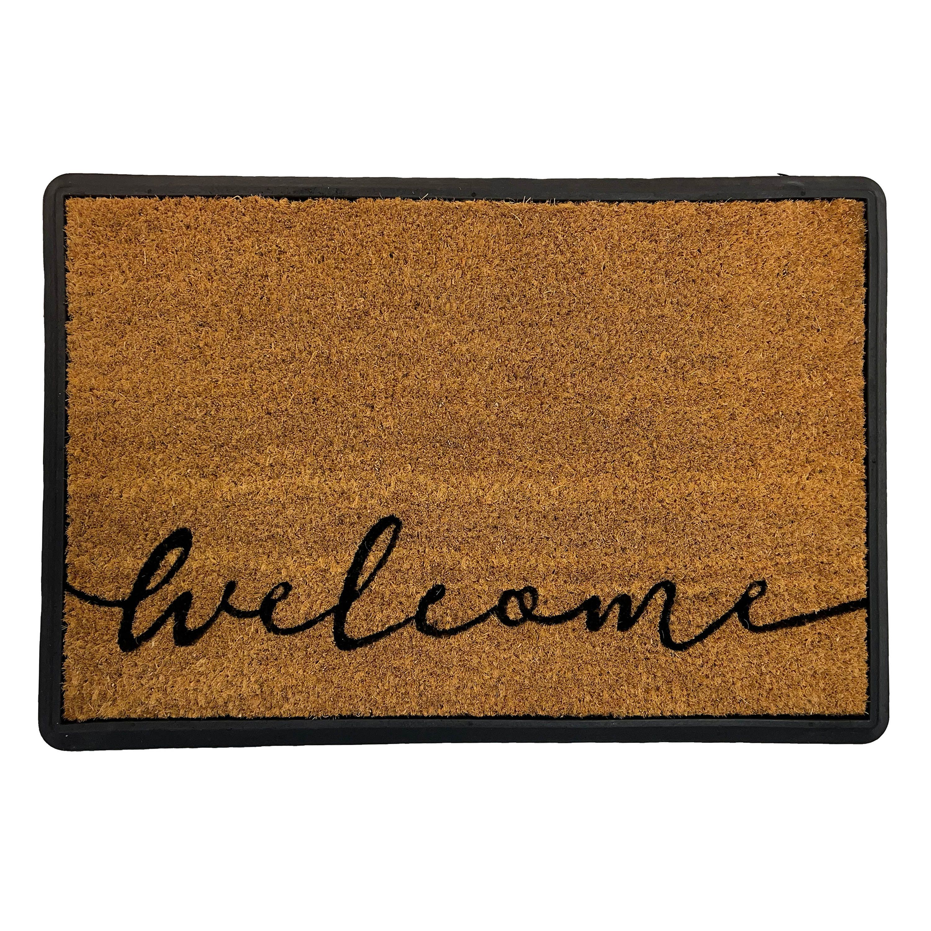 Primeur Natural Welcome Indoor & Outdoor Mat 60Cmx40Cm Price Comparisons | Compare The Build