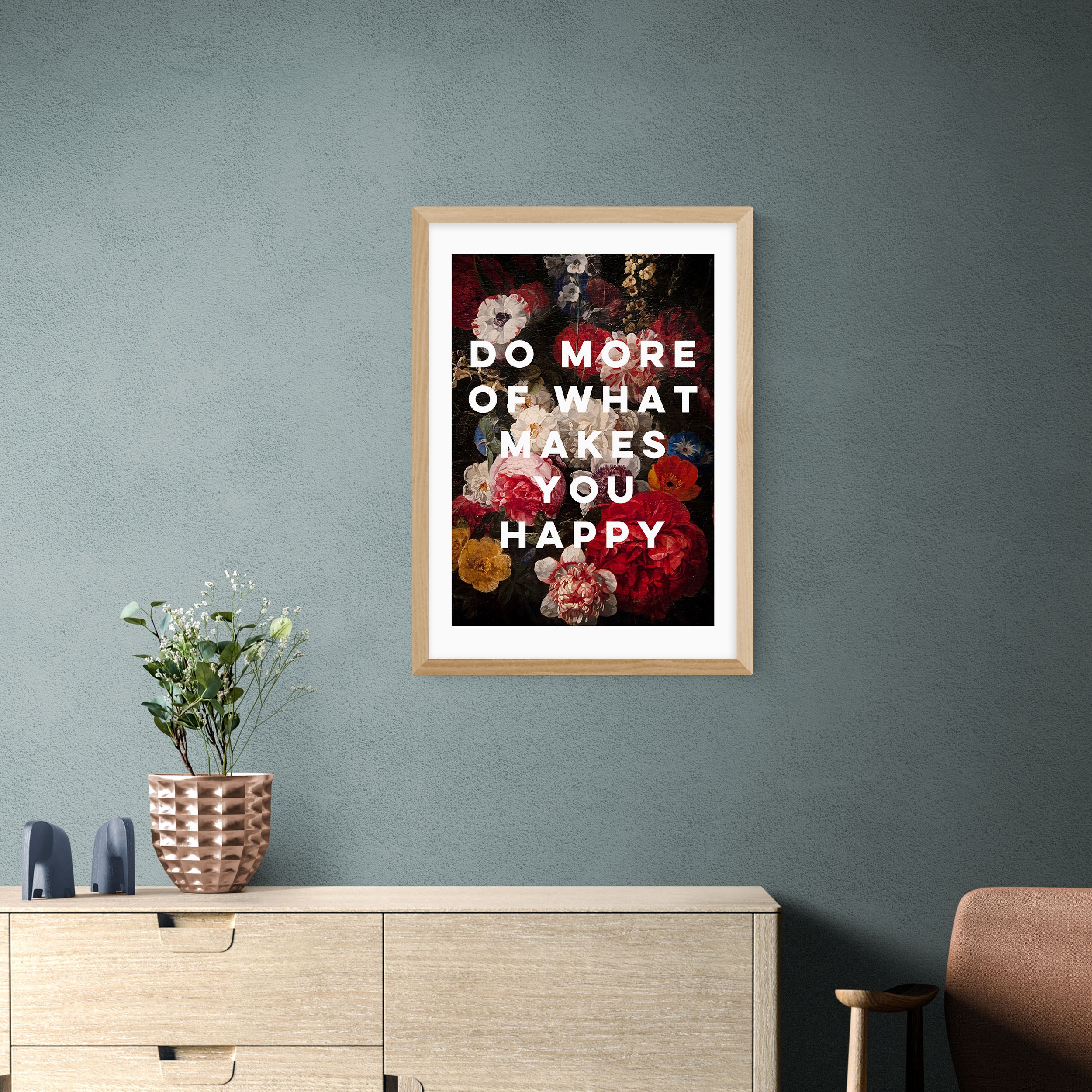 East End Prints Do More Of What Makes You Happy Framed Print Red | Compare The Build