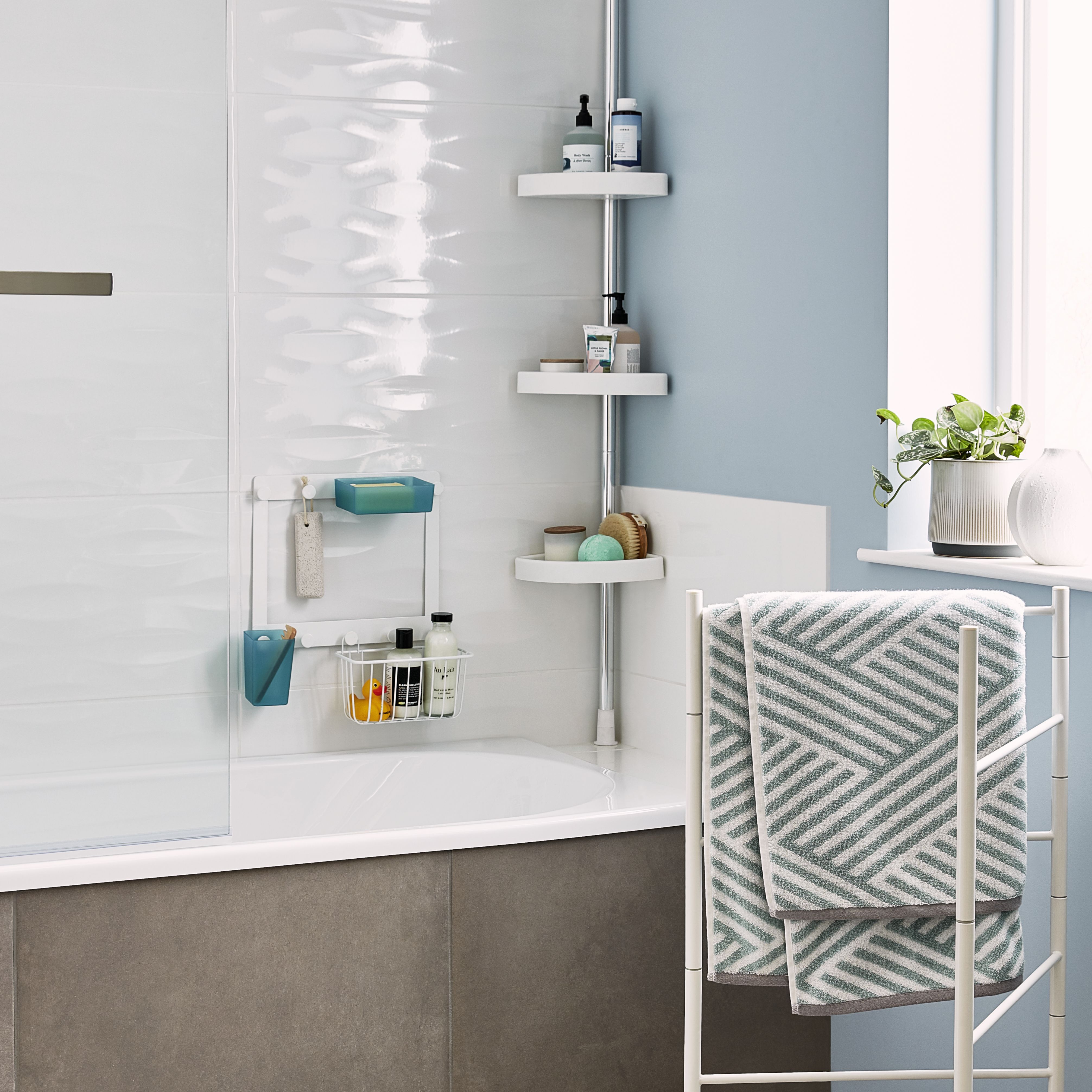 GoodHome Koros White Shower Curtain Rail (L)0.2M Price Comparisons | Compare The Build