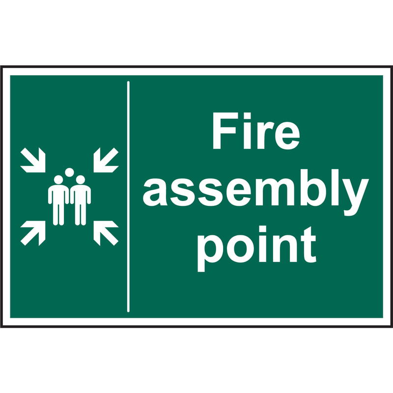 Fire Safety Sign Fire Assembly Point 200x300 Price Comparisons | Compare The Build