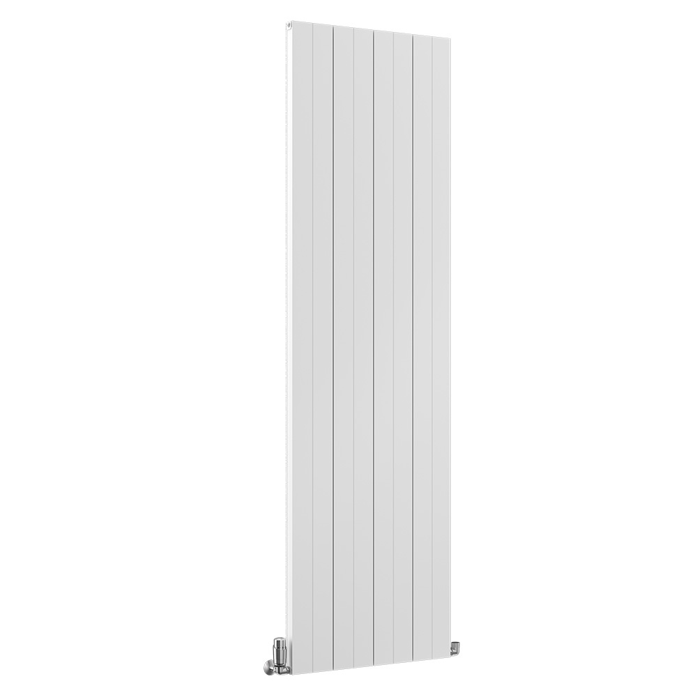 Nordic Gamma Aluminium Designer Vertical Radiator, Matt White, 1831mm x 479mm Price Comparisons | Compare The Build