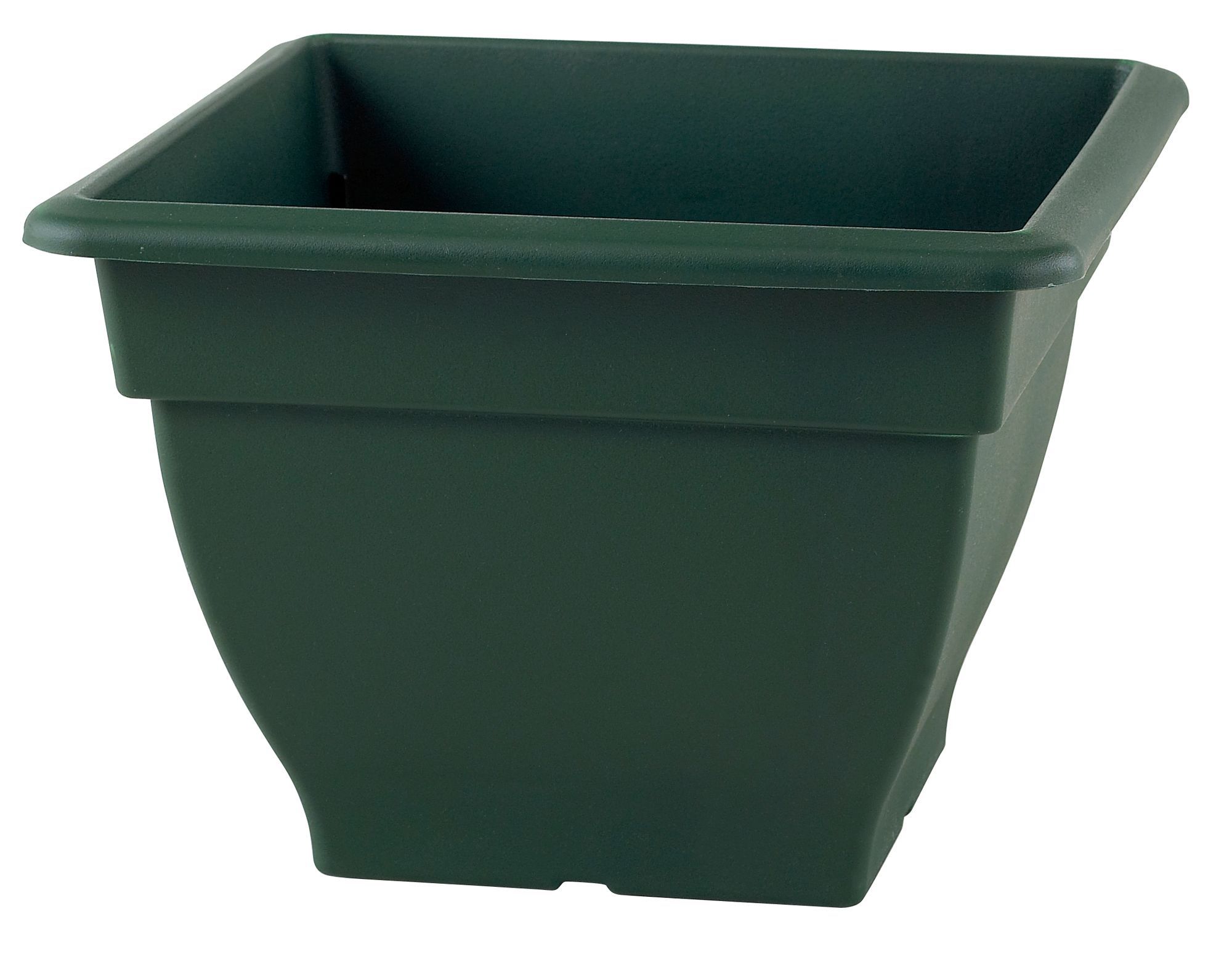 Sankey Bell Square Plastic Dark Green Ceramic Effect Plant Pot (H)430mm Price Comparisons | Compare The Build