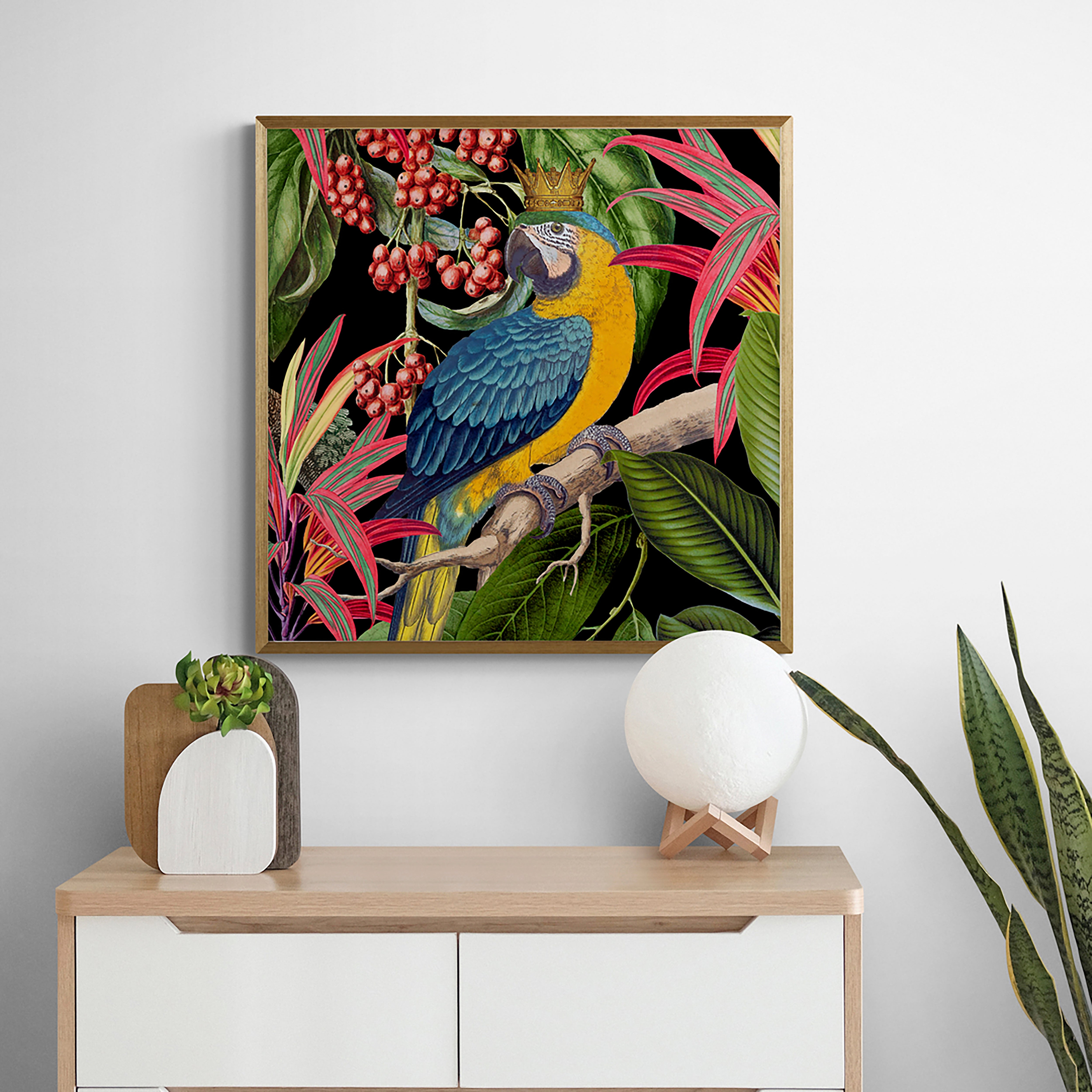 Parrot King I Framed Print Gold Price Comparisons | Compare The Build