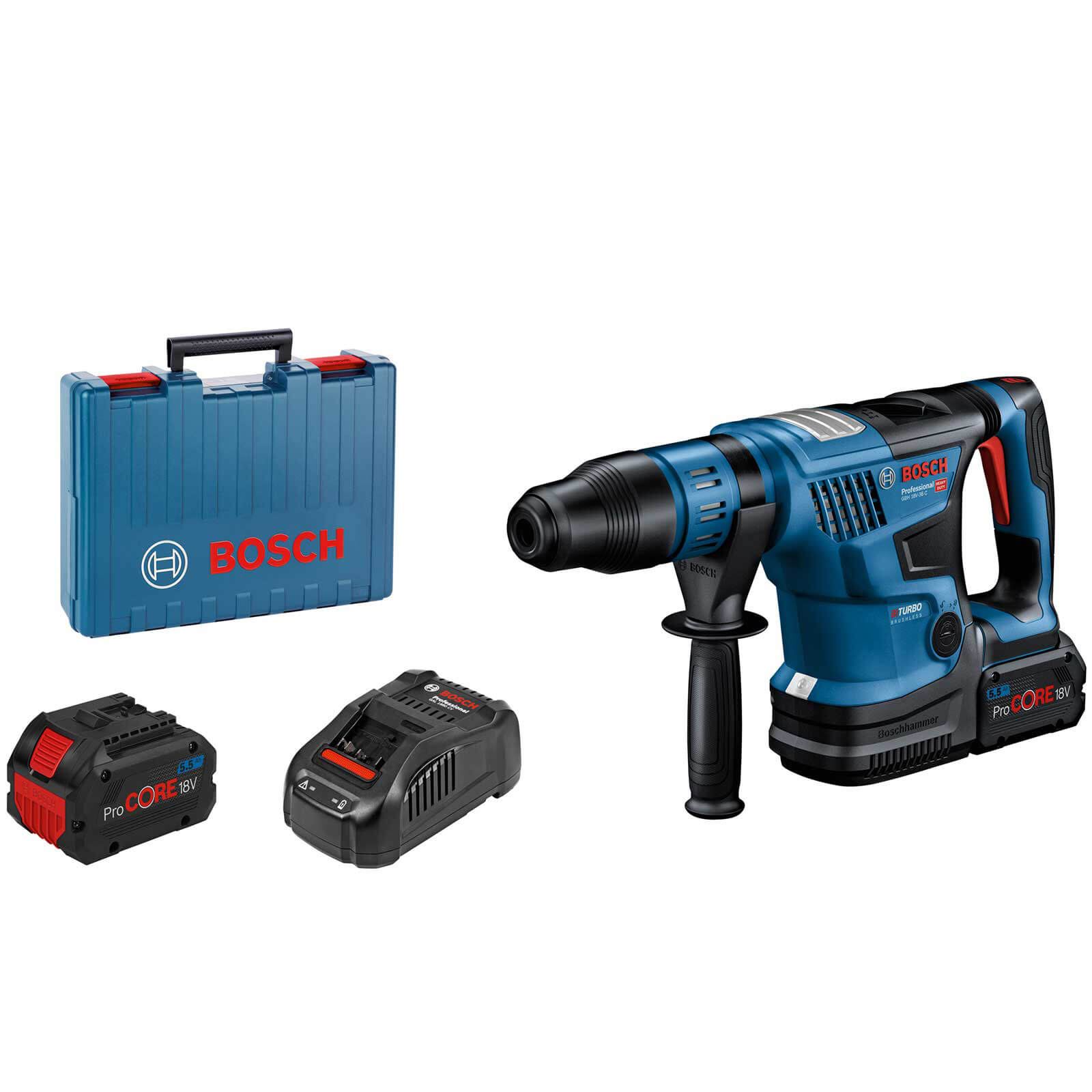 Bosch GBH 18V-36 C BITURBO 18v Brushless SDS MAX Rotary Hammer Drill 2 x 5.5ah Li-ion Charger Case Price Comparisons | Compare The Build