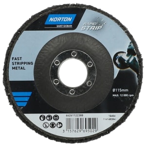 Norton Rapid Strip Non Woven Sanding Disc for Metal - 115mm | Compare The Build