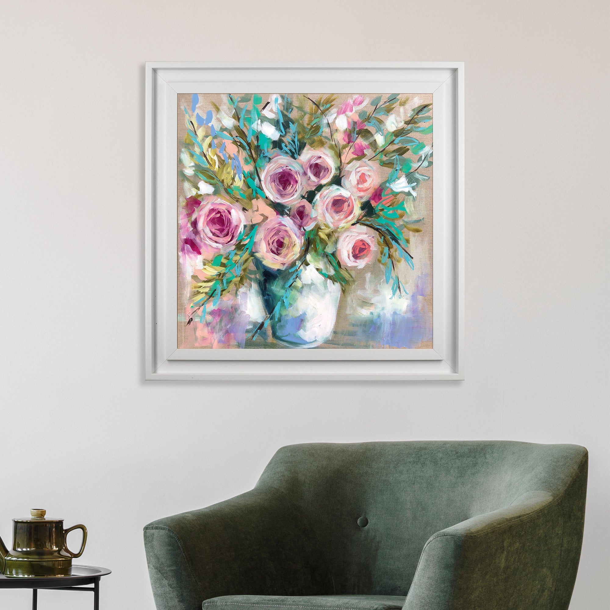 The Art Group Gum and Bush Roses Framed Print MultiColoured Price Comparisons | Compare The Build