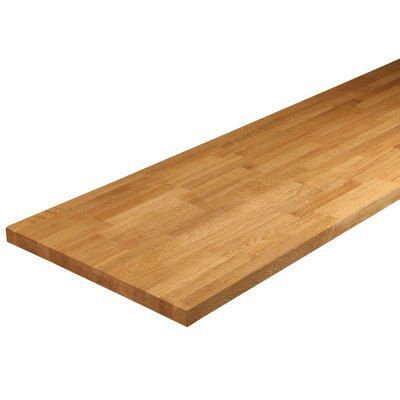 Cooke & Lewis 40mm Solid Oak Square Edge Kitchen Worktop, (L)3000mm Price Comparisons | Compare The Build