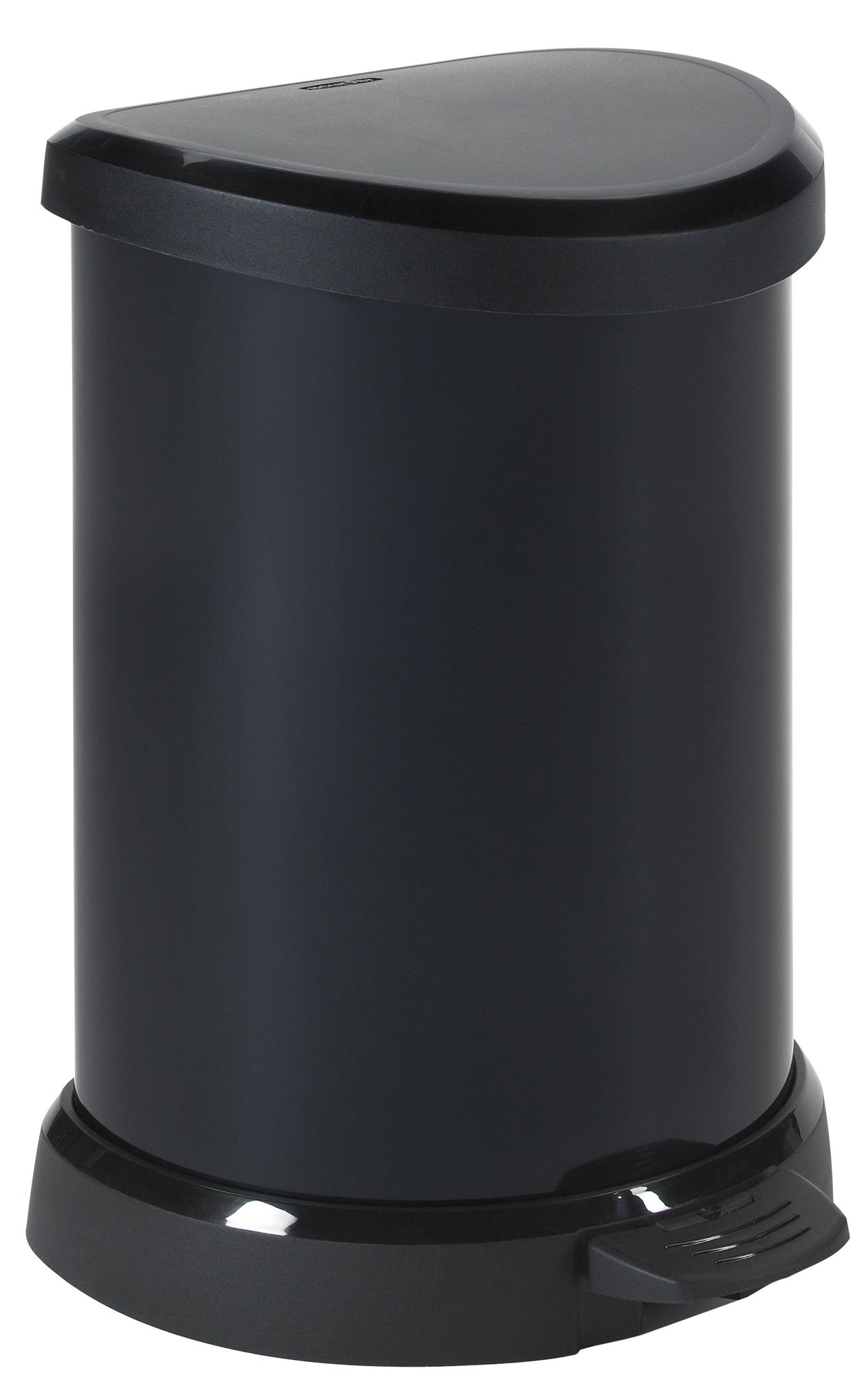 Curver Deco Contemporary Black Plastic Circular Pedal Bin, 20L Price Comparisons | Compare The Build