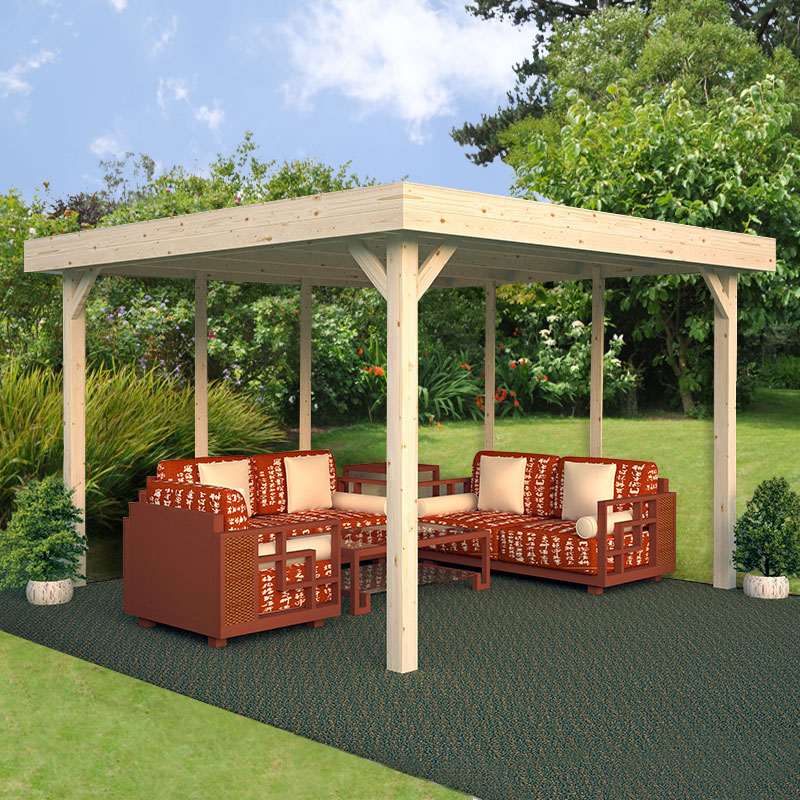 3.5x3.5m (11'x11') Palmako Lucy Luxury Garden Shelter - Pergola Price Comparisons | Compare The Build