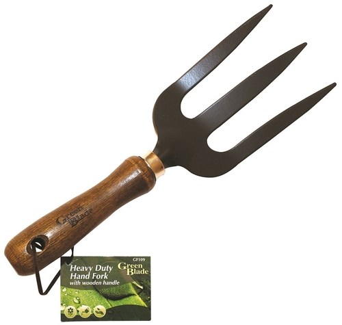 Green Blade Hand Fork with Wooden Handle Price Comparisons | Compare The Build