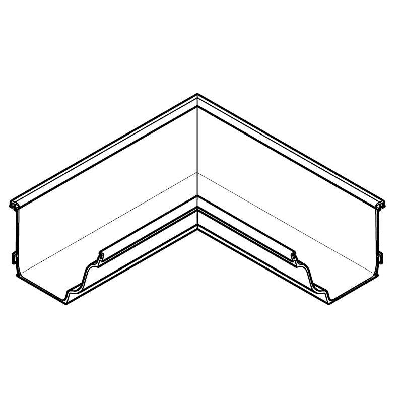 Alumasc Aqualine Moulded 90dg Internal Angle in White - 160mm x 100mm Aluminium EMG16/IA90A/PPC/9016 Price Comparisons | Compare The Build