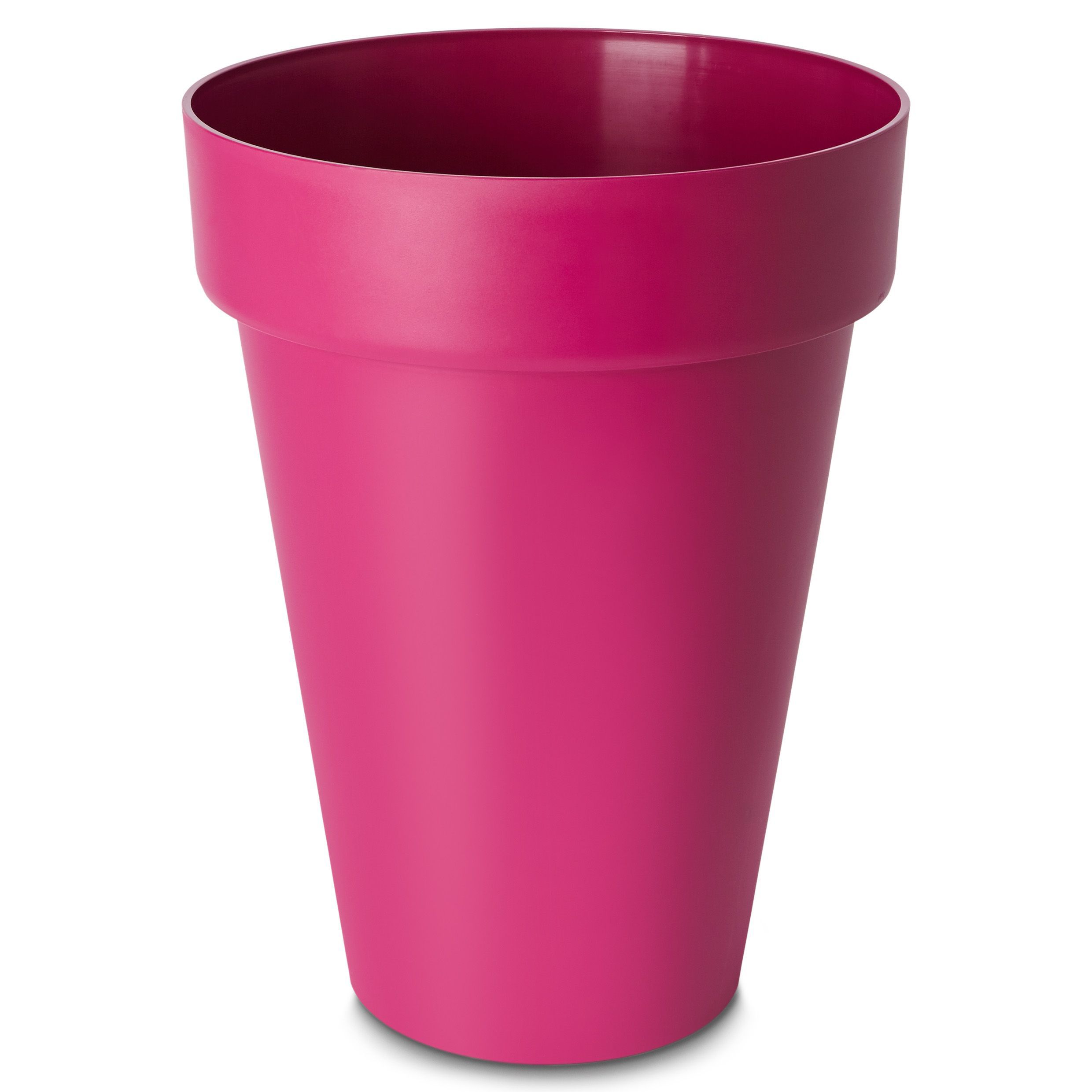 Blooma Nurgul Tall Pink Plastic Round Plant Pot (Dia)40Cm | Compare The Build