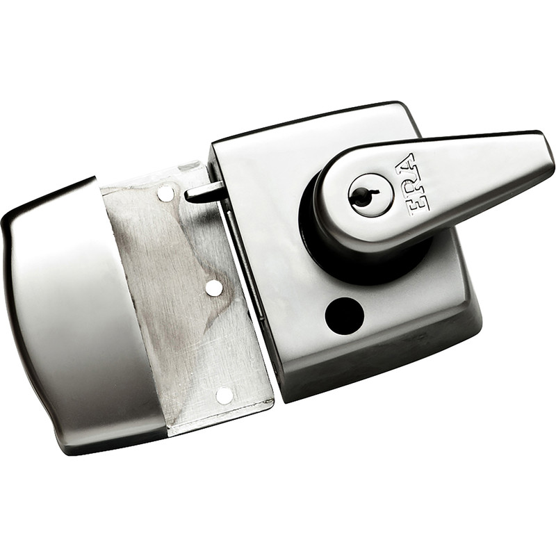 ERA Double Locking Nightlatch Satin Narrow in Chrome Brass | Compare The Build