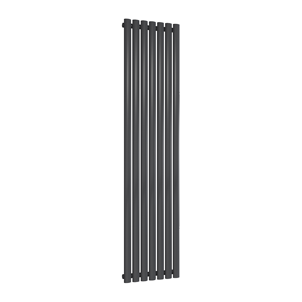 Reina Neval Vertical Aluminium Designer Radiator, Anthracite, 1800mm x 404mm Price Comparisons | Compare The Build