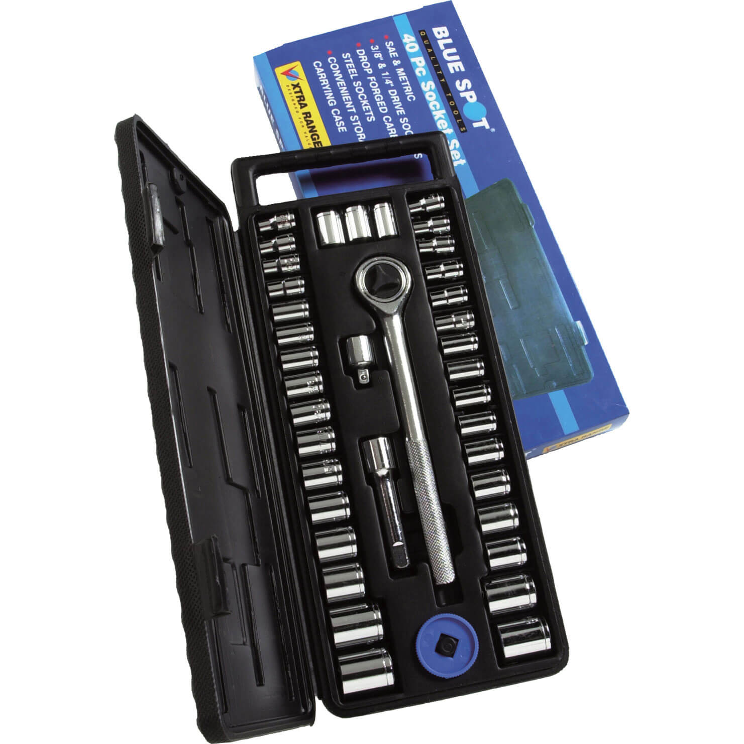 BlueSpot 40 Piece Combination Drive Hex Socket Set Metric and Imperial Combination Price Comparisons | Compare The Build