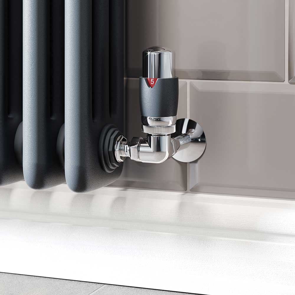 Trade Direct Thermostatic Valves, Modern, Anthracite/Chrome Corner Price Comparisons | Compare The Build