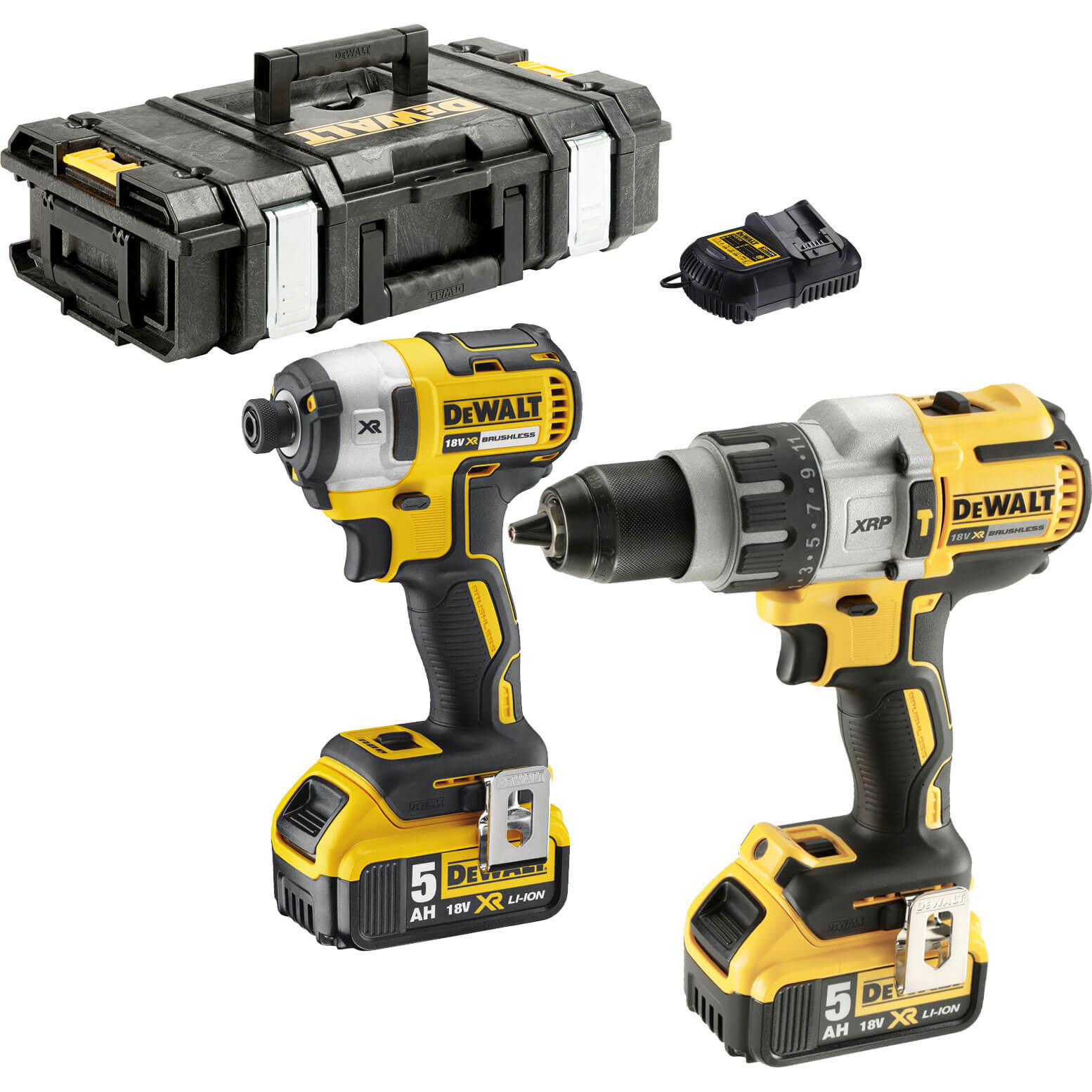 DeWalt DCK276 18v XR Cordless Brushless Combi Drill and Impact Driver 2 x 5ah Li-ion Charger Case Price Comparisons | Compare The Build
