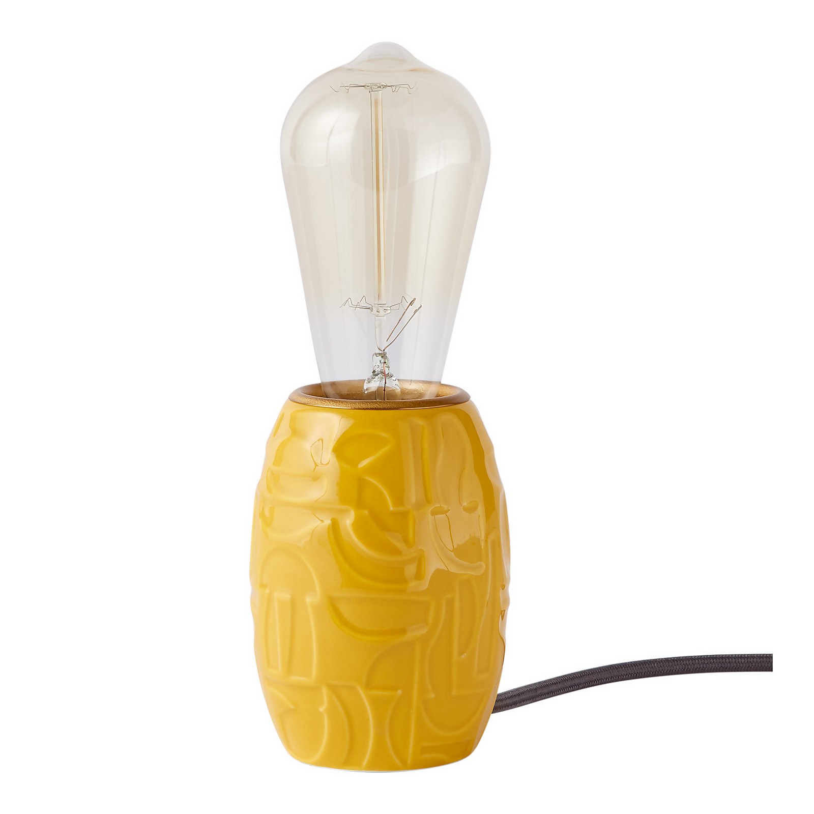 House Beautiful Max Ceramic Lamp - Ochre Price Comparisons | Compare The Build