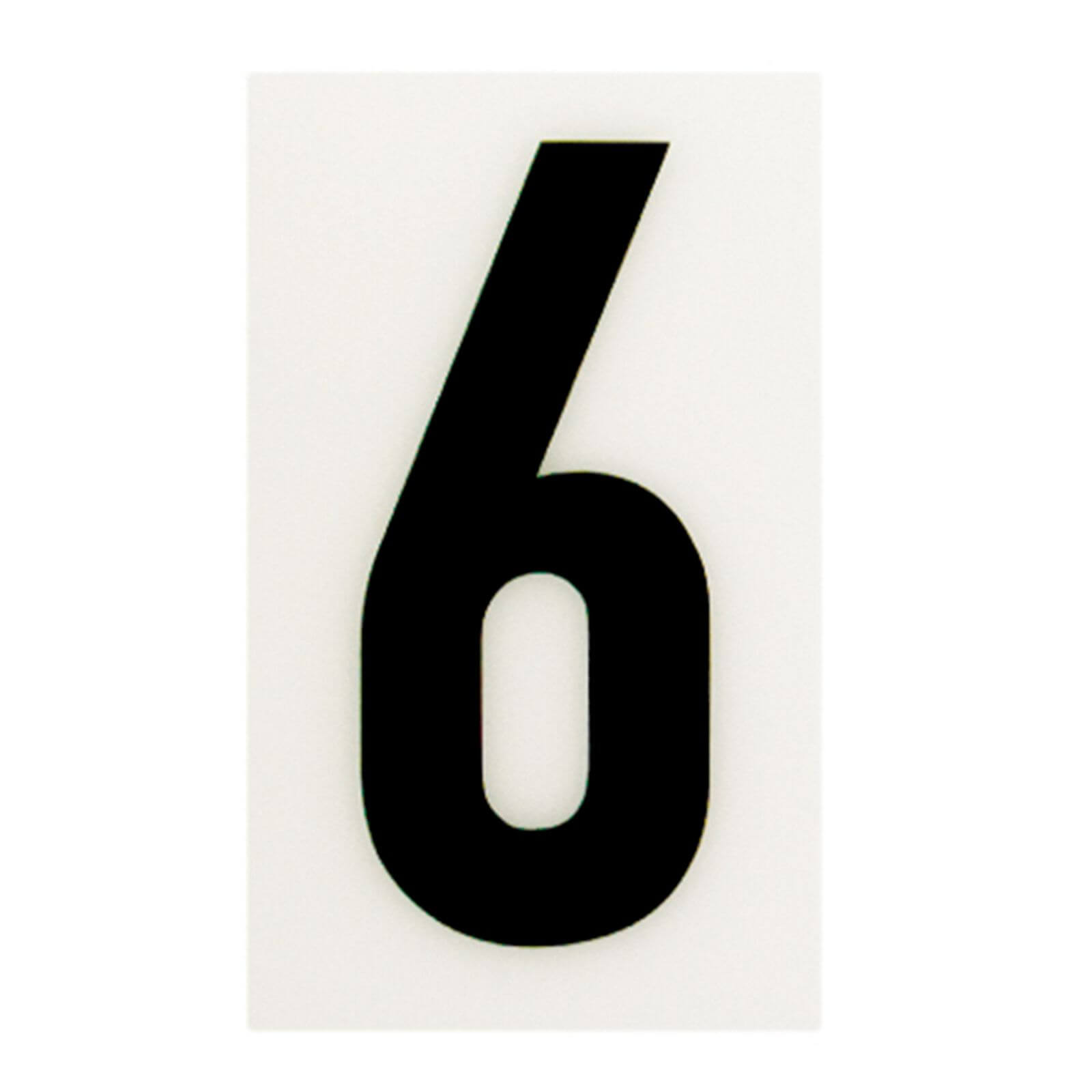 Breeze White Self Adhesive House Number - 60mm - 6 Price Comparisons | Compare The Build