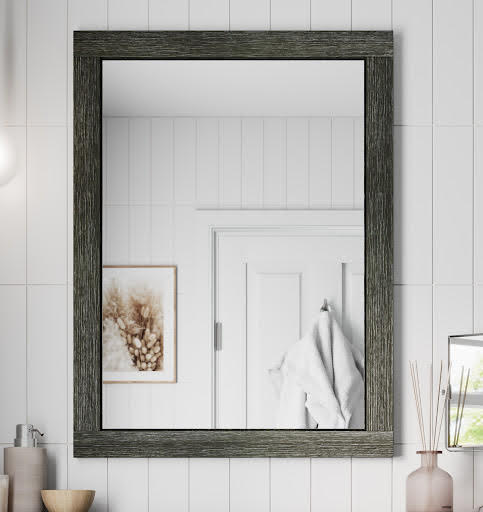 Artis Charcoal Grey 600 x 800mm Framed Bathroom Mirror Price Comparisons | Compare The Build