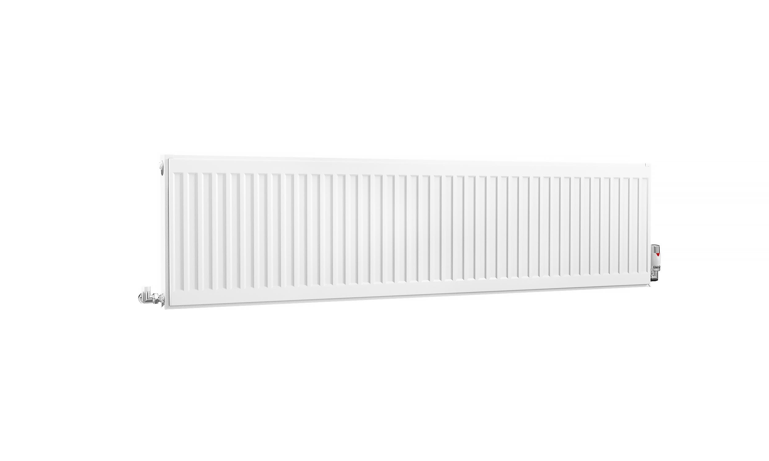 Kartell K-Rad Compact Horizontal Radiator, White, 400mm x 1600mm - Single Panel, Single Convector Price Comparisons | Compare The Build