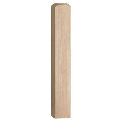 Cheshire Mouldings Contemporary Unfinished Oak Newel Base (W)90mm Price Comparisons | Compare The Build