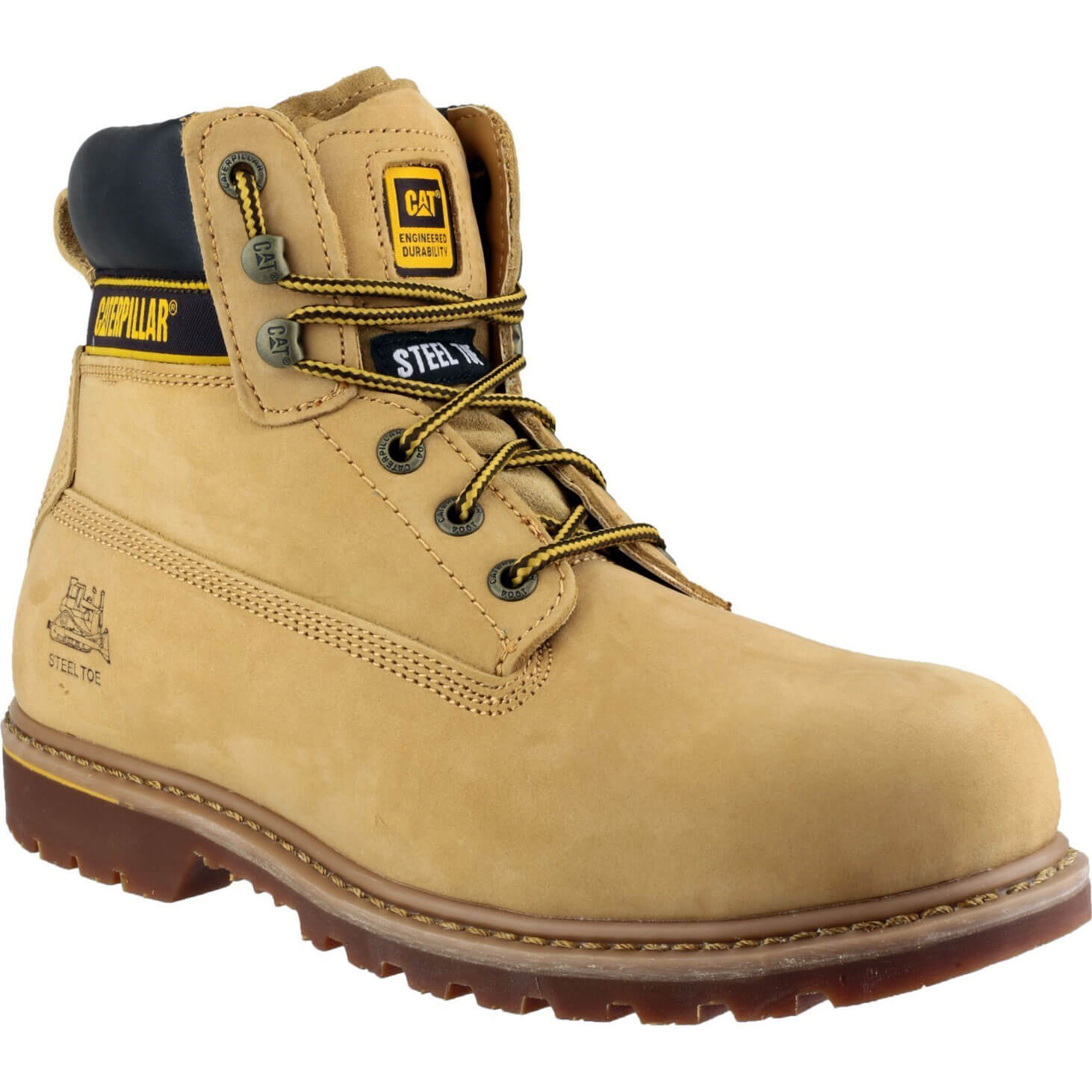 Caterpillar Mens Holton Safety Boots Honey Size 15 Price Comparisons | Compare The Build