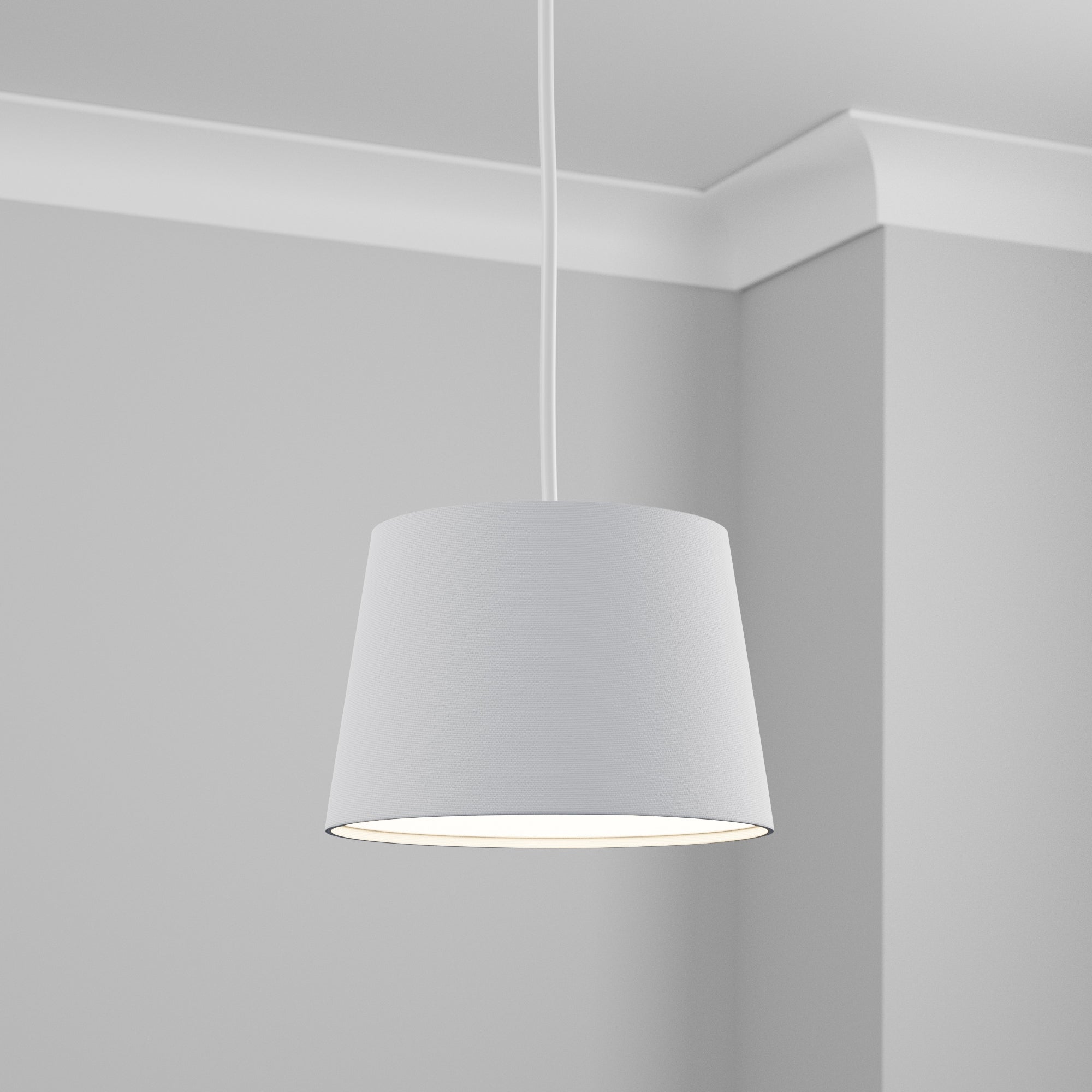 Luna Tapered Shade 27cm Grey Price Comparisons | Compare The Build