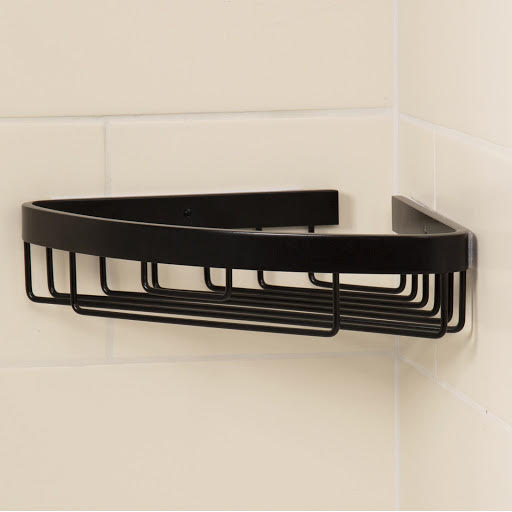 Croydex Aluminium Chunky Corner Basket Black - QM775921 Price Comparisons | Compare The Build