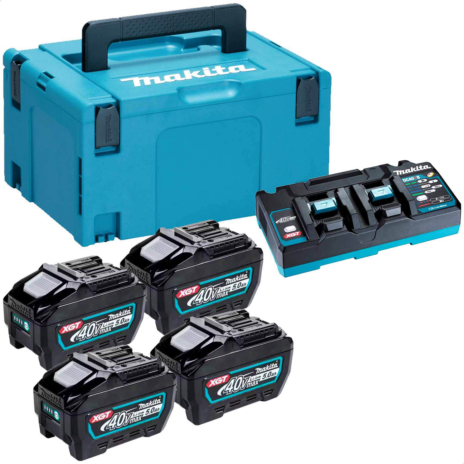 Makita 40v Max XGT Cordless 4 Battery 5ah and Charger Kit 5ah | Compare The Build