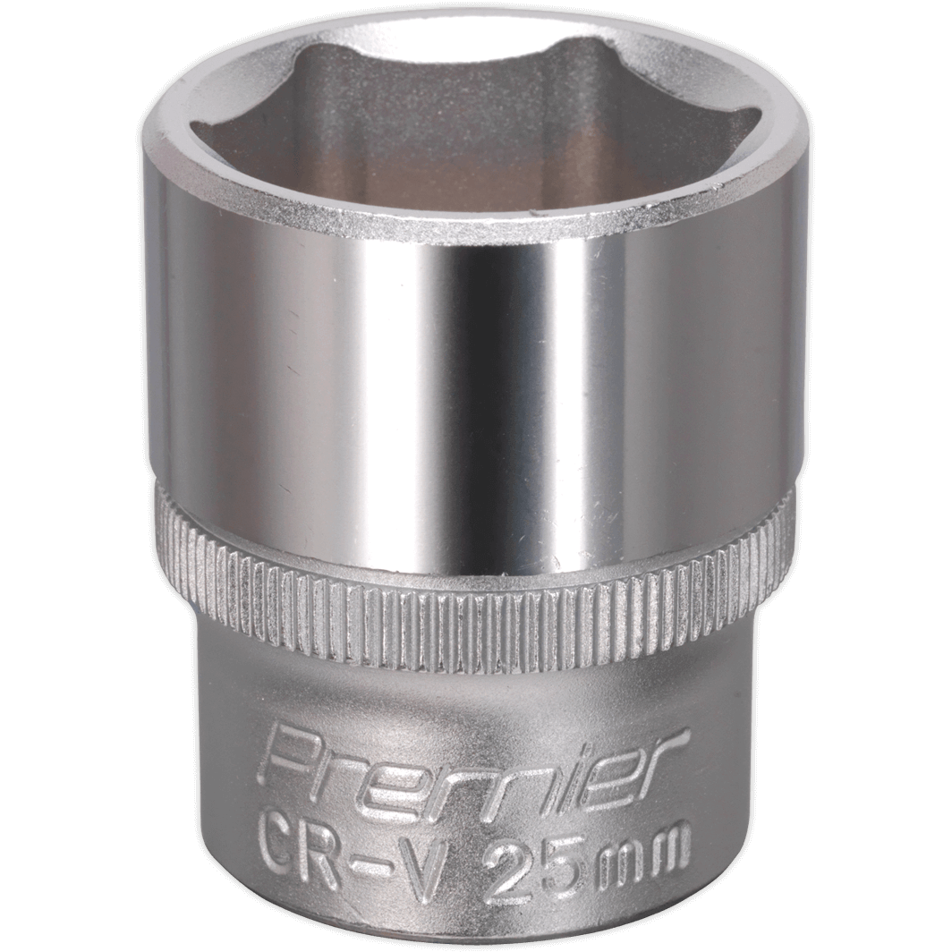 Sealey 1/2" Drive Hexagon WallDrive Socket Metric 1/2" 25mm | Compare The Build