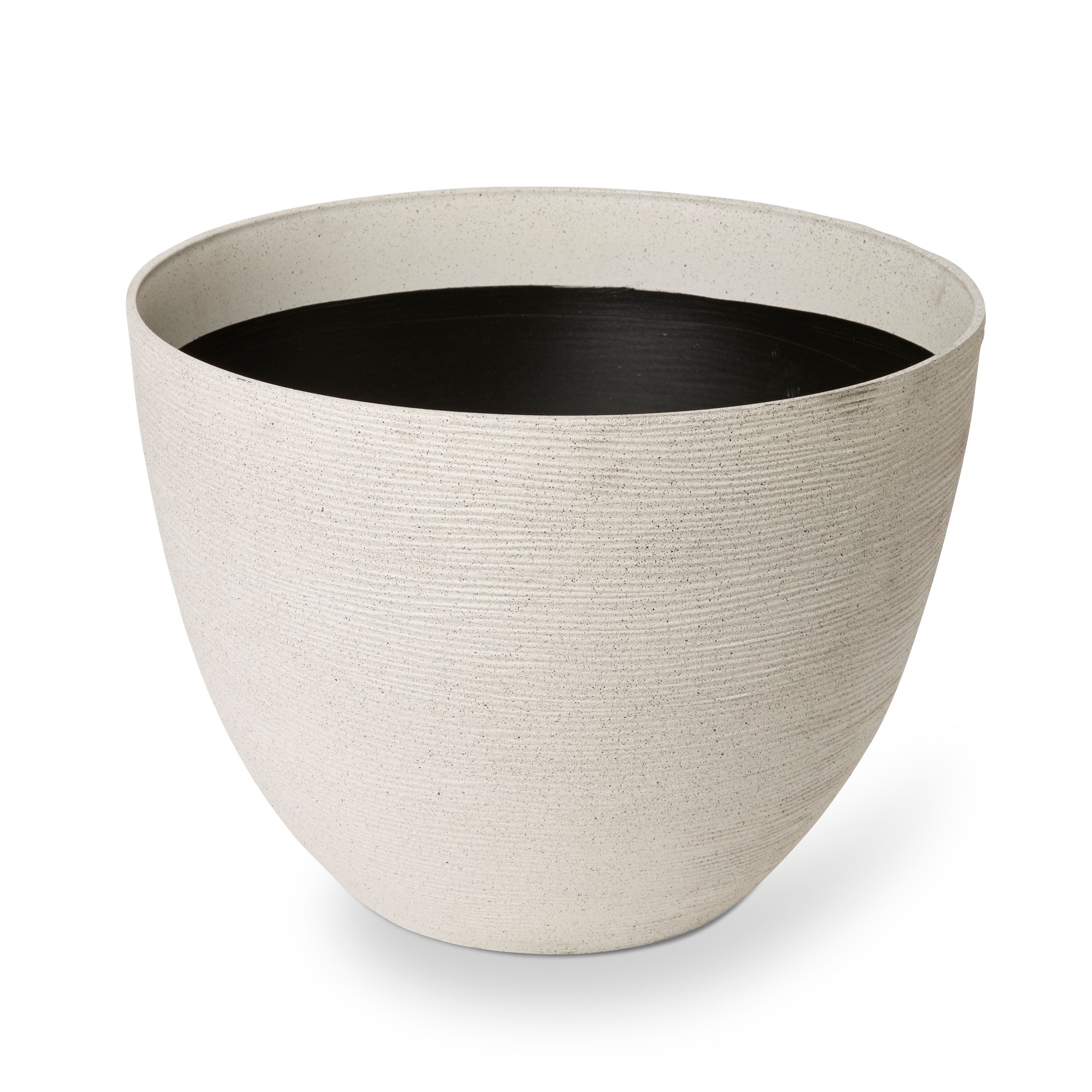 Blooma Momoka Taupe Plastic Round Plant Pot (Dia)40Cm | Compare The Build