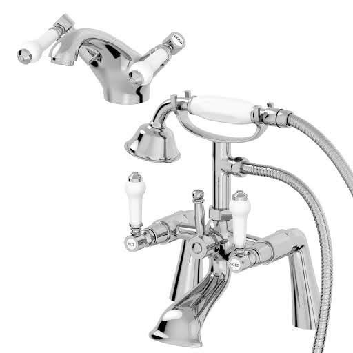 Park Lane Winchester Mono Basin Mixer Tap and Bath Shower Mixer Tap Set Price Comparisons | Compare The Build