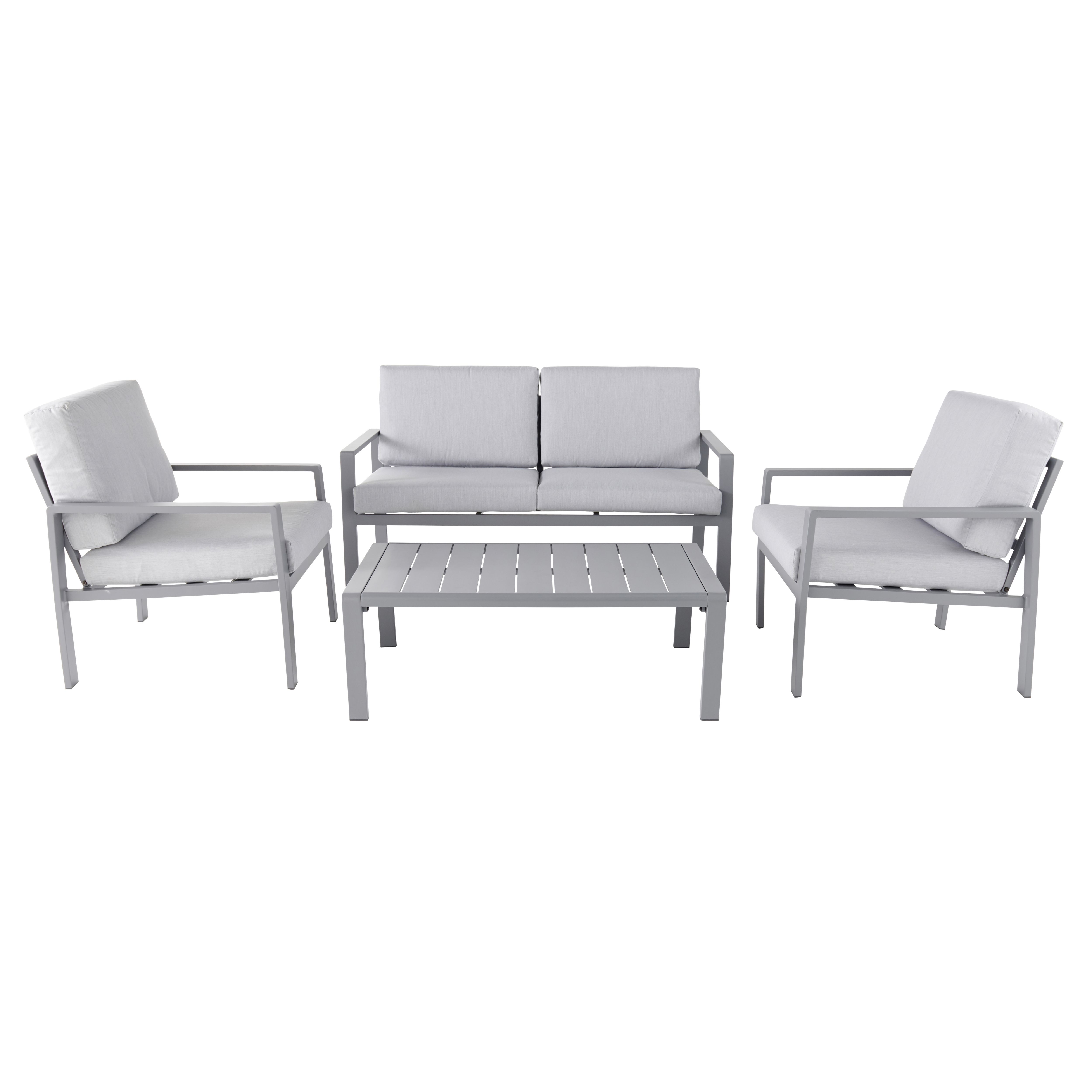 GoodHome Moorea Metal 4 seater Coffee set Price Comparisons | Compare The Build