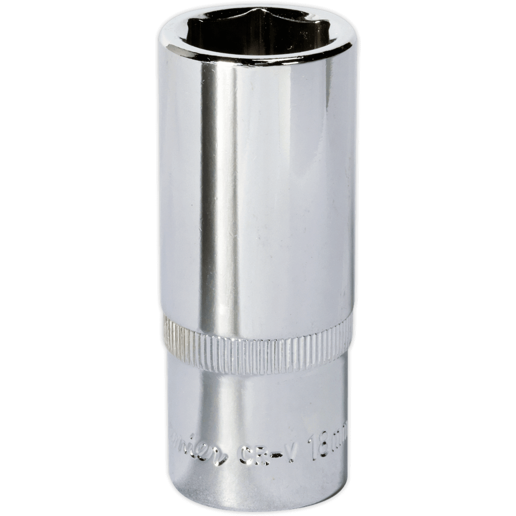 Sealey 3/8" Drive Polished Deep Hexagon WallDrive Socket Metric 3/8" 18mm Price Comparisons | Compare The Build