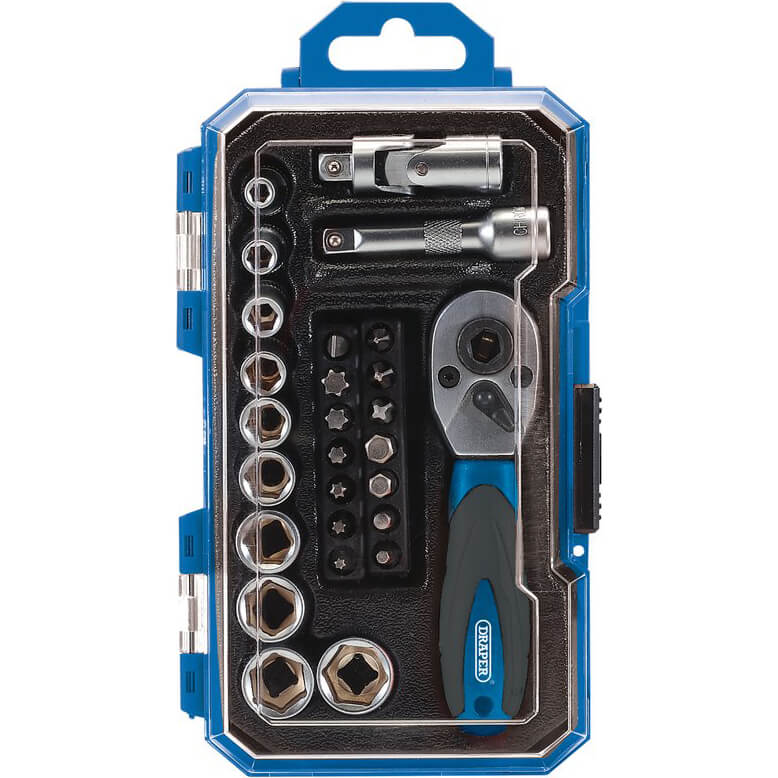 Draper 27 Piece 1/4" Drive Socket and Screwdriver Bit Set 1/4" Price Comparisons | Compare The Build